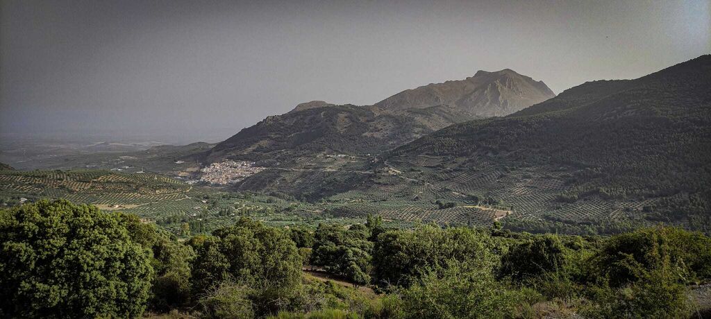 Panor&aacute;mica de Torres, pueblo blanco andaluz enclavado en Sierra M&aacute;gina.