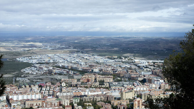 Vista de Jaén desde el castillo de Santa Catalina.