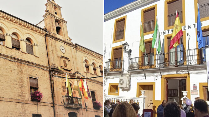 Los ayuntamientos de Villacarrillo y Bélmez de la Moraleda, respectivamente