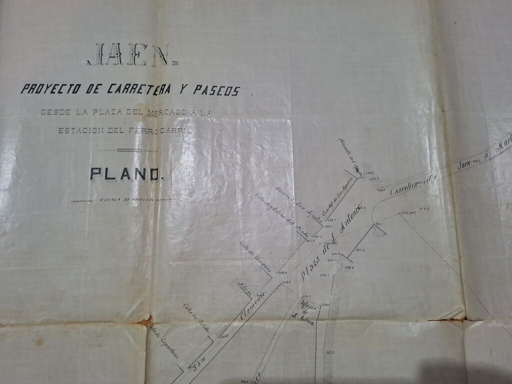 Planos para la historia de Ja&eacute;n: primeros dibujos del paseo de la Estaci&oacute;n y sus edificios
