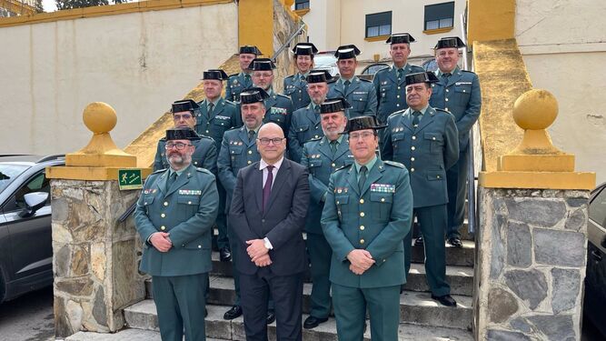 Visita a la Comandancia de la Guardia Civil en Jaén.