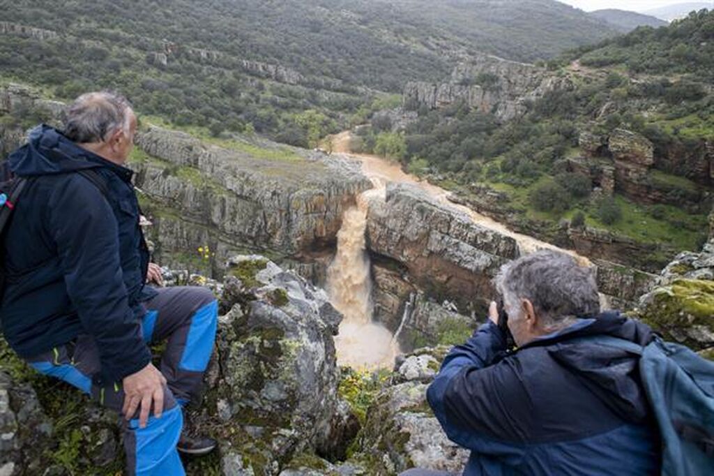 La cascada de La Cimbarra, en Aldeaquemada.