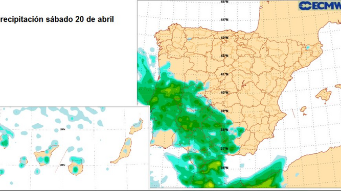 El tiempo: Sancho dejará tormentas y granizo para el fin de semana en Jaén