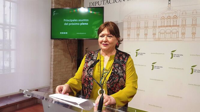 Pilar Parra informa sobre el próximo pleno ordinario de la Diputación.