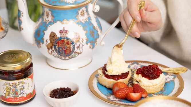 La hora del té con los  nuevos productos del palacio de Buckingham